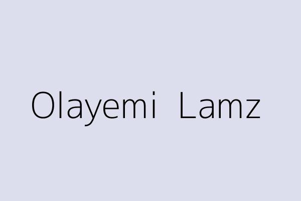 Olayemi  Lamz